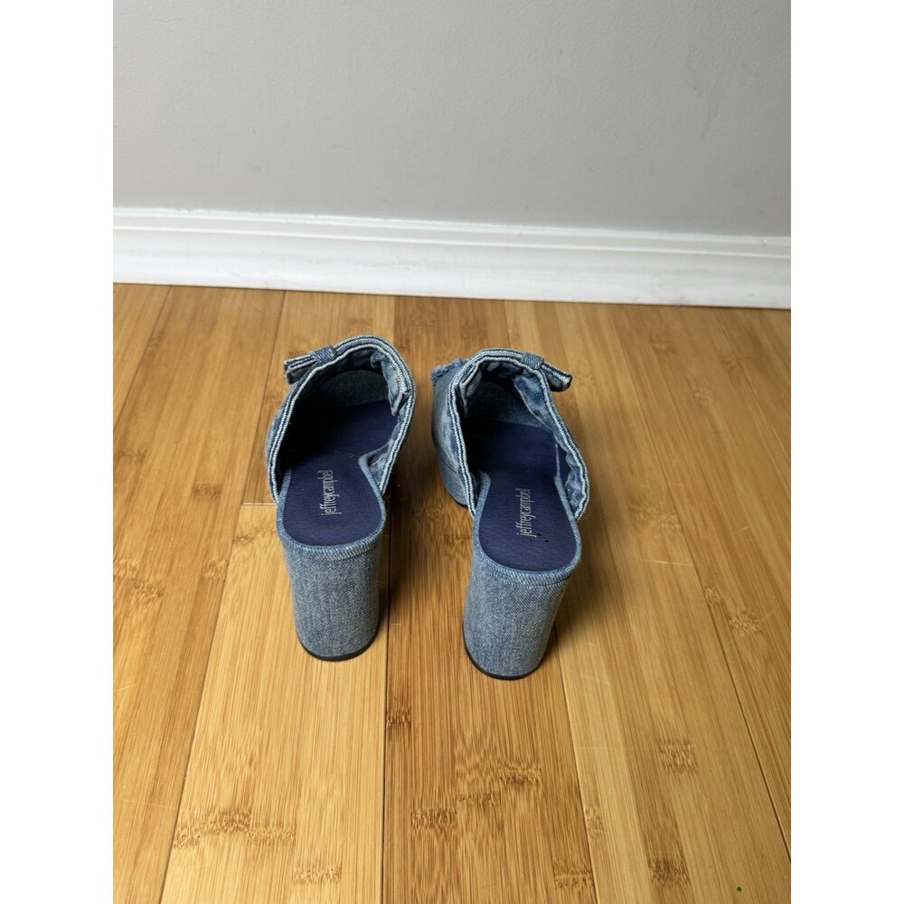 Jeffrey Campbell Women’s size 6.5 Jeanitic sandals denim platform mule - Picture 4 of 10